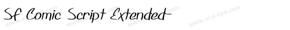 SF Comic Script Extended字体转换